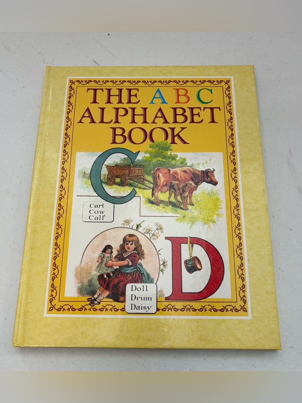 vintage Bracken Books The ABC Alphabet Book published in 1988 Antique Style